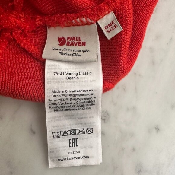 Fjallraven Vardag Classic Beanie in Red (One Size) - Picture 6 of 6